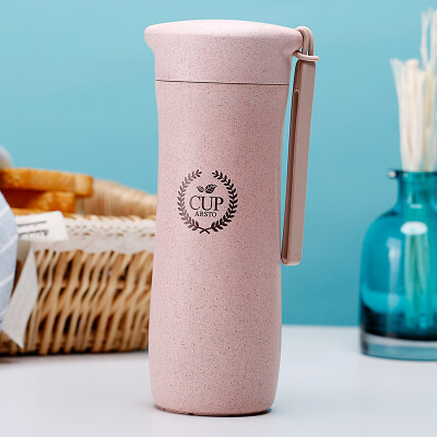 

Arsto husk cup creative wheat fiber hand cup sports cup 5172 pink