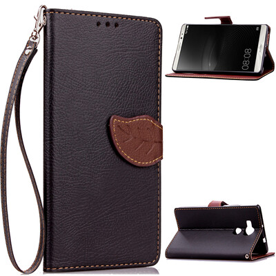 

Черный Дизайн Кожа PU откидная крышка бумажника карты держатель чехол для Huawei Mate 8