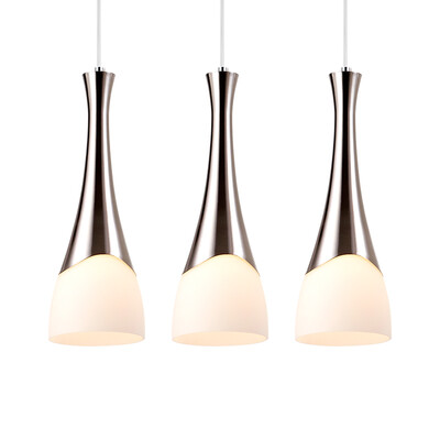 

Op lighting (OPPLE) Светодиодные люстры ресторана светильники висящие линейные светильники модная простая трехглавая люстра E27 лампа без света