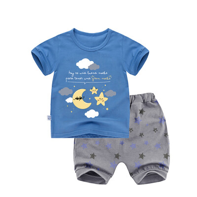 

Yue Tong Lai children's suit summer boy short-sleeved T-shirt harem pants suit summer Y1911 Xingyue dream 110