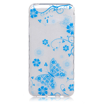 

Голубая бабочка шаблон Мягкий чехол тонкий ТПУ резиновый силиконовый гель чехол для SAMSUNG Galaxy A3 2016/A310
