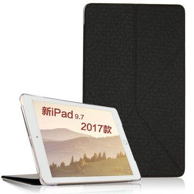 

новый IPad кожаный защитный рукав популярные бренды KOOLIFE от Apple напряжения Искажение / таблетка стоять защитная оболочка кобуру компании Apple iPad7 9,7 дюйма 2017 моделей - черный