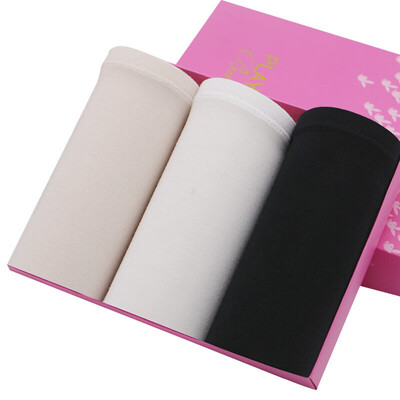 

Playboy 5669 Women&39s underwear Pure color anti-light safety pants Women&39s angle underwear Waist pants female 3-loaded multi-color XXL