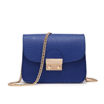 

Название лета MINGXIA Messenger мешок женской цепи небольшой квадратный мешок дикий мешок плеча моды Messenger сумка дамы небольшой мешок женщин MX101D сокровище синий