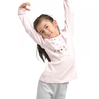 

VIV & LUL Children's Underwear Women's Underwear Set Baby Pendants Pants Pajamas Set DL418209 Pink 160cm