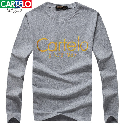 

CARTELO Мужская футболка с длинным рукавом и клуглым воротником