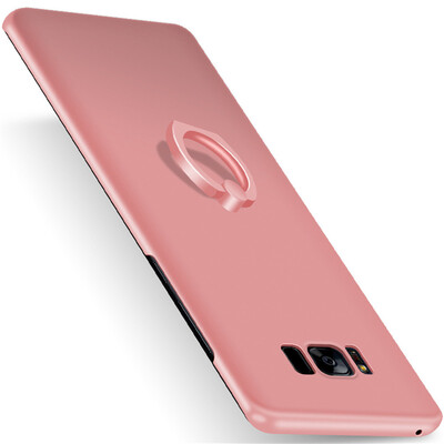 

Phone Case For Samsung Galaxy S8 Ultra Thin Slim Cover Simple PC Back Ring Holder 360°Rotation Protection For Samsung Galaxy S8