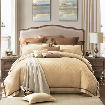 

LOVO Lorraine life produced Tencel simple&elegant four-piece light luxury bedding suite Andrew 220 240cm