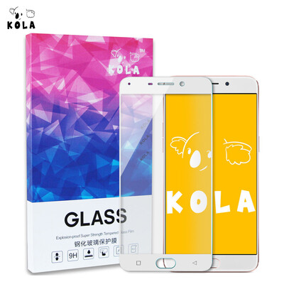 

KOLA OPPO R9 Plus закаленная пленка полноэкранная покрытая закаленная стеклянная фольга 6.0-дюймовый экран белый