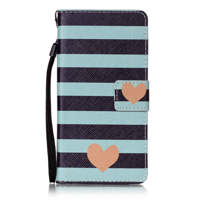 

Blue Stripes Design PU Leather Flip Cover Wallet Card Holder Case for Samsung Galaxy A52016A510