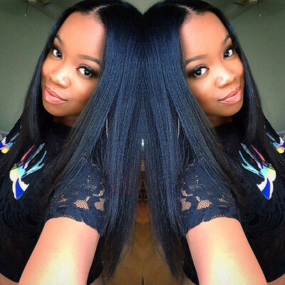 

Qingdao Favor Hair Yaki Full Lace Wigs With Baby Hair Brazilian Virgin Human Hair Yaki Straight Wigs for Black Women