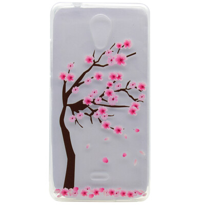 

Cherry tree Pattern Soft Thin TPU Rubber Silicone Gel Case Cover for Wiko U Feel Lite