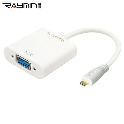 

Rui Ming RA215BK-0300 HDMI to VGA cable with audio VGA converter connector HD cable computer box connection video cable 3m