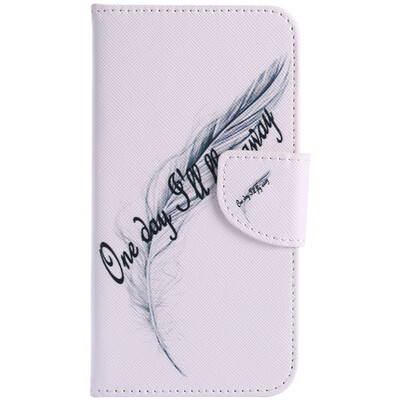 

Feather Design PU Leather Flip Cover Wallet Card Holder Case for Google Pixel