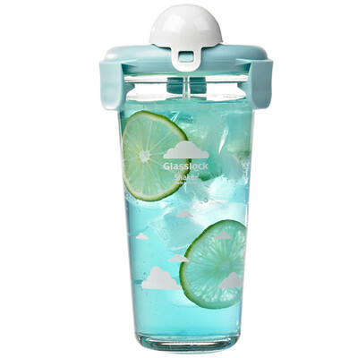 

Jingdong Supermarket Sanguang Clouds GlassLock Korea imported high-quality glass glass students portable fruit juice milk cup scale cup PC618-D