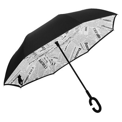 

Parkson umbrella 7103 double-decked umbrella-free umbrella double umbrella car with long-handled umbrella men&women rain&light folding large umbrella newspaper