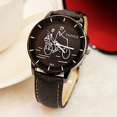 

Watch female watch fashion black and white cartoon belt simple needle buckle student fashion table YZL0540TH-2