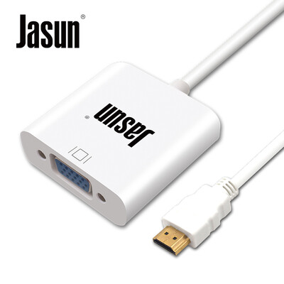 

Jebshun (JASUN) HDMI с адаптером VGA кабель / адаптер HD PC / Huawei / просо окно, как проекционный диспле телевидение выбрать белый JS-084