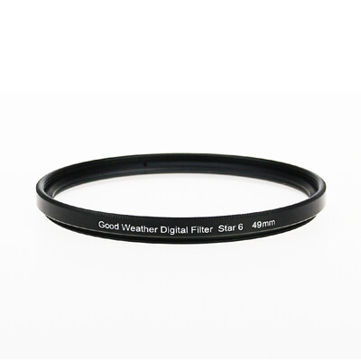 

Weather is good 49mm Starlight Star-6 special effects 6-line water word Star Mirror night filter for Canon M3 M10 Sony&other micro-SLR camera lens