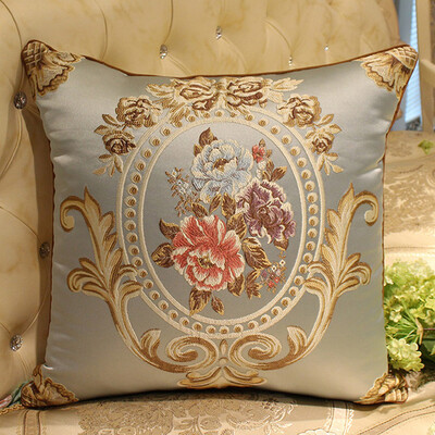 

【Jingdong Supermarket】 Fang Ruo (FANROL) Home Fabric European Embroidery Pillow Sofa Cushion Office Pillow Cushion Cushion Sleeve Pillow Pillow Lady - Beige 48 * 48