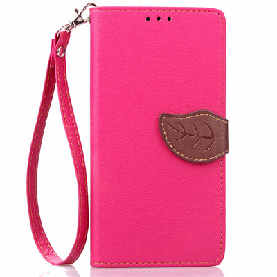 

Pink Design PU Leather Flip Cover Wallet Card Holder Case for LG L70/Series III L70