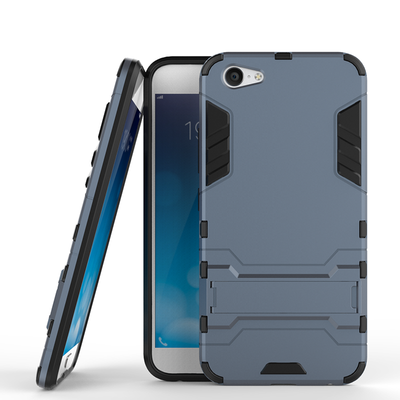 

Темно-синий Slim Robot Armor Kickstand Ударопрочный жесткий корпус из прочной резины для vivo X9Plus