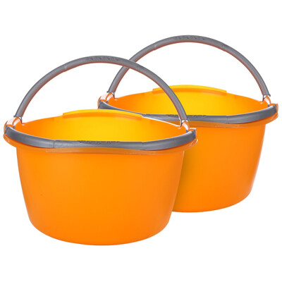 

Широкоформатные США Continental тонуть упомянутые утолщенный пластмассовые ведра с многофункциональным тазом означает два случайный цвет SM-2067