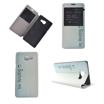 

Butterfly Smile Design PU Leather Flip Cover Wallet Card Holder Case for Samsung Galaxy A5 2016A5100