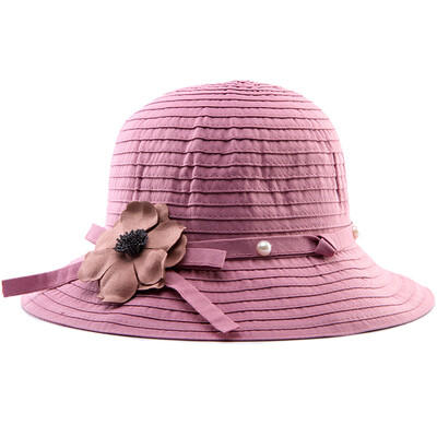 

Hampshire hanshop sun hat female summer outdoor hat hat sun hat lady lovely foldable beach hat HSM26 purple 57CM adjustable