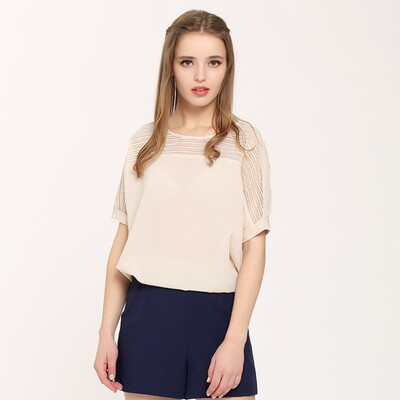 

Женские трикотажные изделия Tiani Lunny Leopopop Chiffon Shirt 162021 Beige L