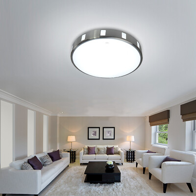 

NVC Ceiling light led lamp bedroom balcony aisle light creative hollow drawing aluminum frame round monochromatic light 24W