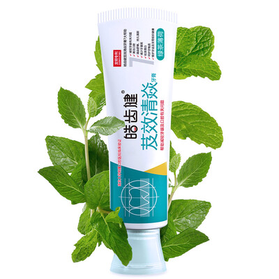 

Белые зубы Цзянь (Hosjam) Ян чистка зубной пасты эффект полосатый (мятный чай) 120г / Поддержка