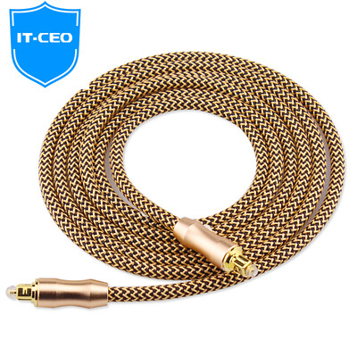 

IT-CEO V08QQ-2 high-fidelity square digital fiber optic cable multi-channel audio cable Optical sound card power amplifier cable 5.1 sound / surround sound 2 meters