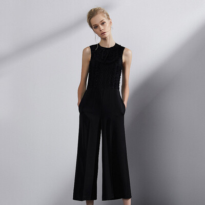 

Marc Rebecca&39s commuter pants female pants pants high waist wide leg pants casual pants 72028K black  code
