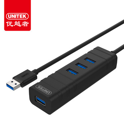 

UNITEK USB30 splitter high-speed extension of a drag more than four interfaces 08 meters notebook desktop computer 4-port hub