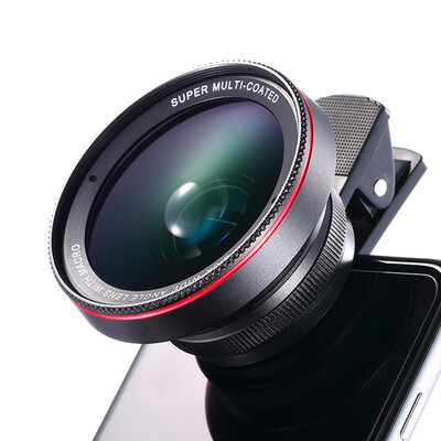 

Chuang cherllo 025H mobile phone wide-angle macro two-in-one set of black Apple iphone Huawei millet general high-definition self-portrait camera SLR external camera