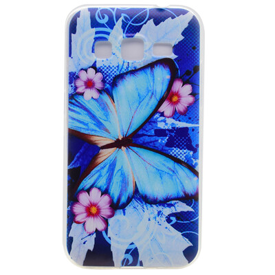 

Blue butterfly Pattern Soft Thin TPU Rubber Silicone Gel Case Cover for Samsung Galaxy J2 2016/J210