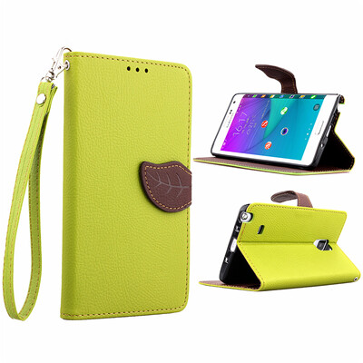 

Green Design PU Leather Flip Cover Wallet Card Holder Case for Samsung Galaxy Note EdgeN9150