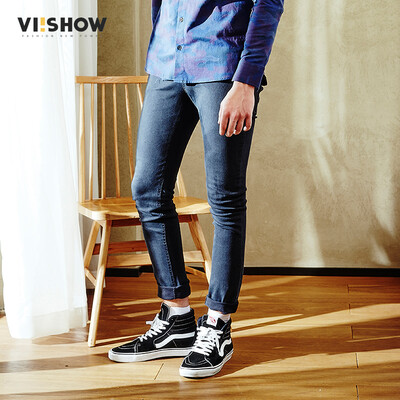 

Wei Xiu (viishow) джинсы мужские прямые модные джинсы молодежь Европа и Соединенные Штаты простые джинсы мужской NC13781711 серый синий XL