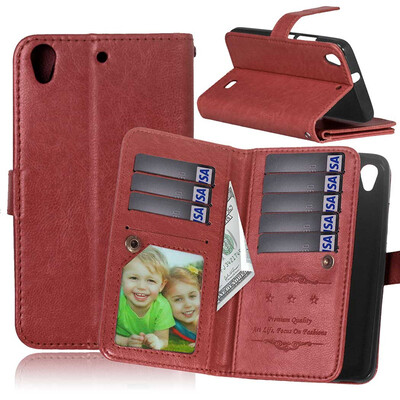 

Brown Style Classic Flip Cover with Stand Function and Credit Card Slot for Huawei Honor 4 Play G620S