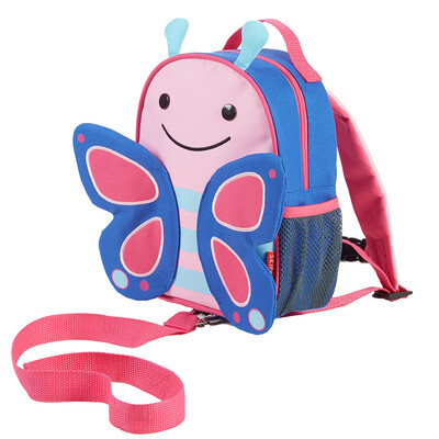 

SKIP HOP zoo-let mini backpack with anti-lost tape cartoon pattern shoulder bag infant children&39s school bag - butterfly 1-4 years old