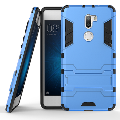 

Blue Slim Robot Armor Kickstand Shockproof Hard Rugged Rubber Back Case For XIAOMI MI 5S Plus