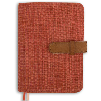 

Kinbor cotton&linen A6 hand book book hand book calendar notepad stationery notebook red tea DTB6145-2