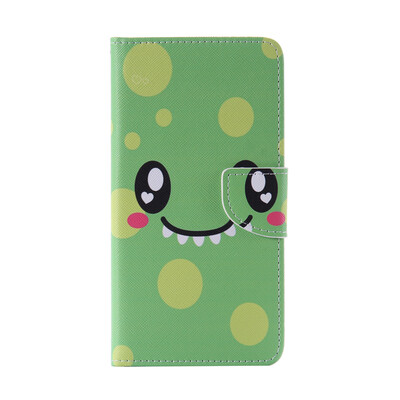 

Green Smile Design PU Leather Flip Cover Wallet Card Holder Case for SAMSUNG A9