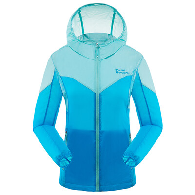 

El Monte ALPINT ГОРА на открытом воздухе мужчины одежды тонкие UPF40 кожа + лето дышащая одежда УФ солнцезащитный слой кожи солнцезащитный крем одежды 640-106 Sky Blue M