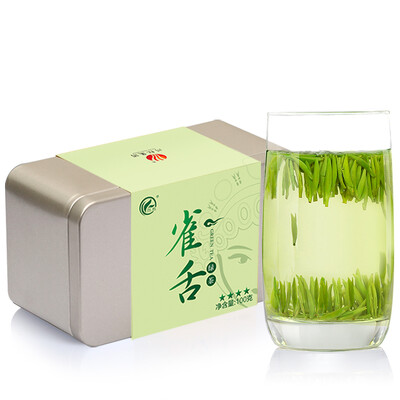 

Chuanhong premium green tea tea gift box tip 2017 new tea tongue 100 grams