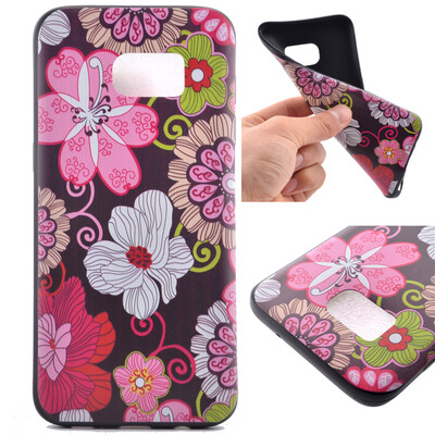 

Color flowers Pattern Soft Thin TPU Rubber Silicone Gel Case Cover for Samsung GALAXY S7 Plus
