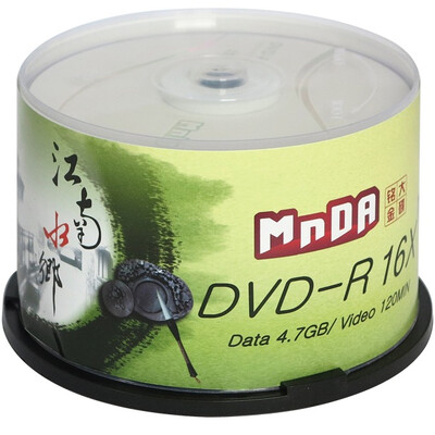 

Золотая тарелка Mingda (MNDA) DVD-R 16 скорость Jiangnan вода 50 штук бутылочного пустого диска DVD-рекордер