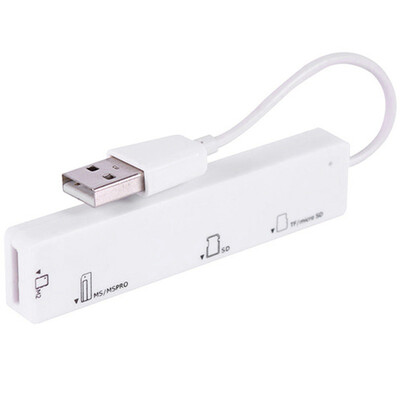 

Пассажиры Левин (Ecola) высокоскоростной USB считыватель мульти-карта может быть напрямую читать 64GB телефонные карточки CRD-016WT (белый)