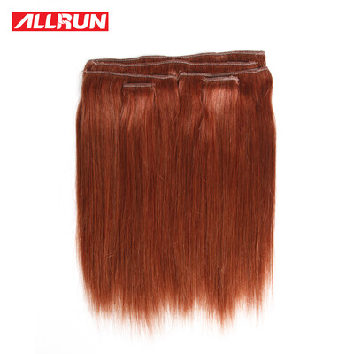 

Прямой бразильский клип Virgin в наращивании волос 112g # 33 6pcs Full Head Remy Hair